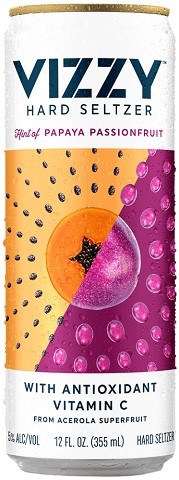 vizzy hard seltzer papaya passionfruit 473 ml single can edmonton liquor delivery